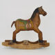 Cheval a bascule en bois années 70