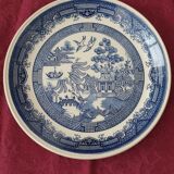 6 vintage english plates stafford shire asian pattern