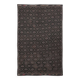 Tapis Kilim Vintage Noir et Brun à Motifs Géométriques, 183x297 Cm