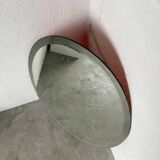 1950s oval beveled mirror