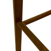 Tabouret vintage années 60 en chêne avec assise tressée