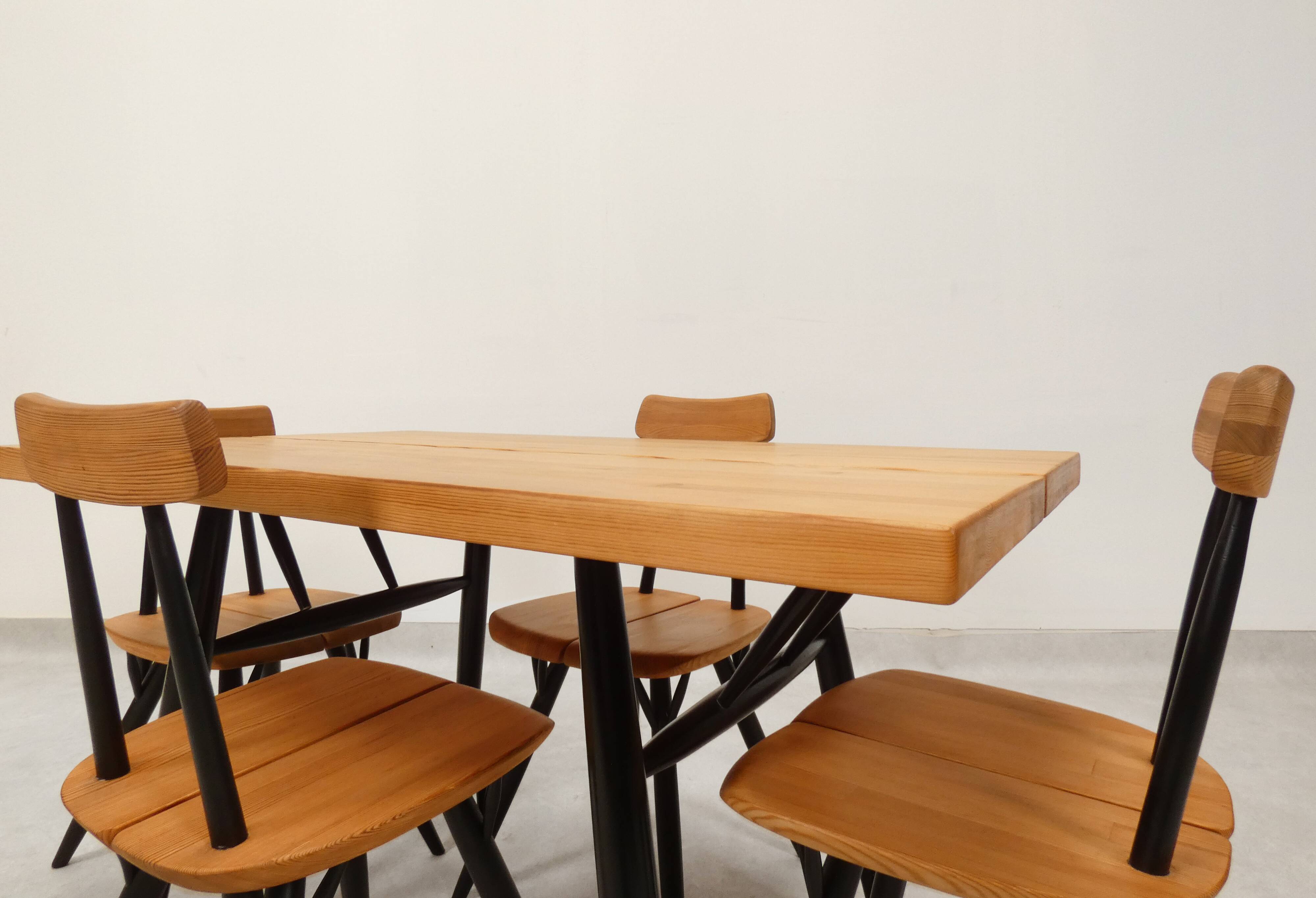 Ilmari Tapiovaara “Pirkka” dining set for Laakan Puu Finland
