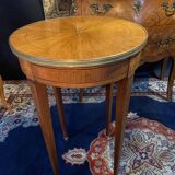 Pair of Louis XVI Directoi style pedestal tables, bouillotte tables