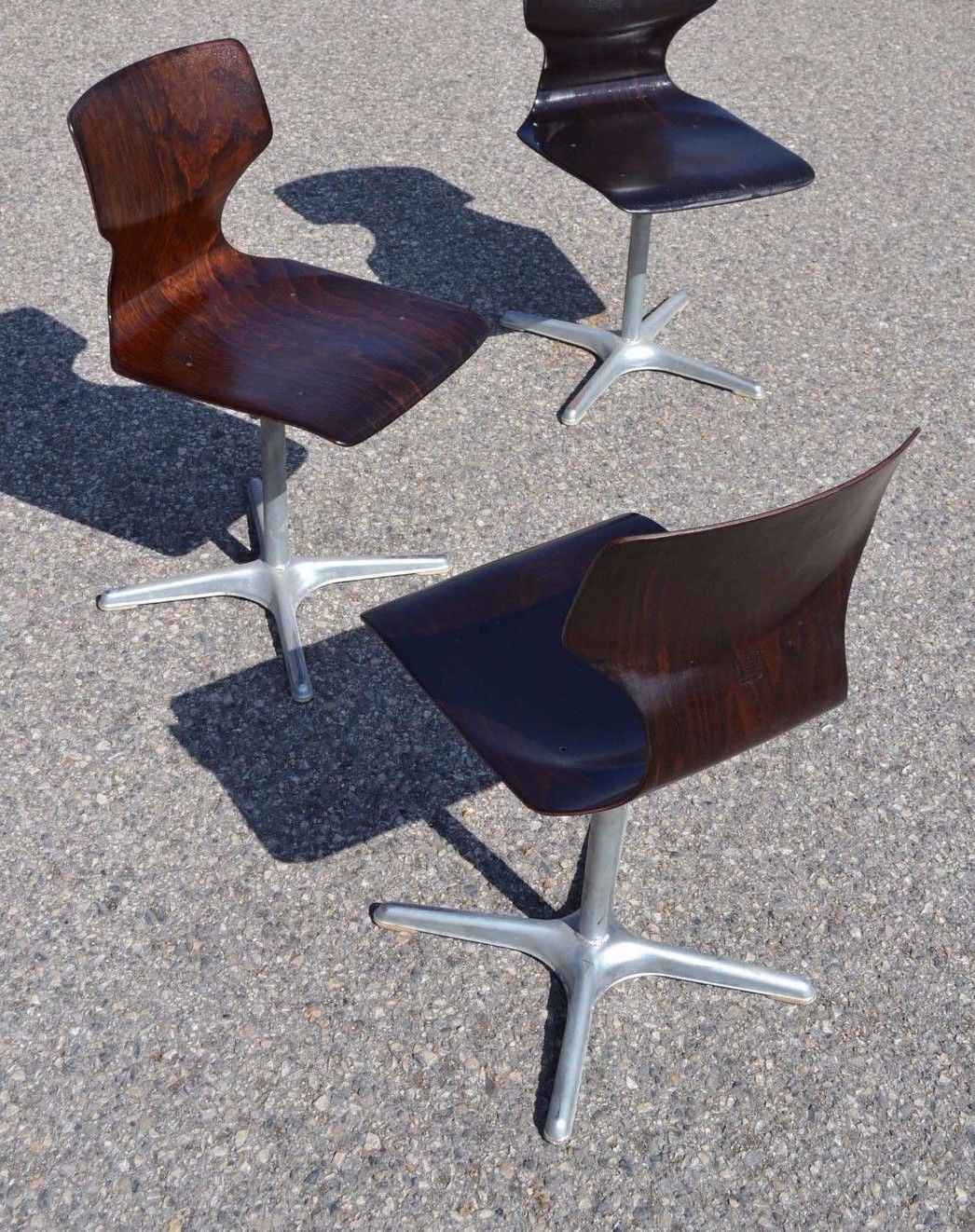 Series of pagholz Adam Stegner for Flötotto child chairs