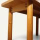Table René Martin en pin massif moderniste, 1960