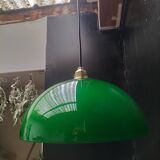 Green opaline pendant light
