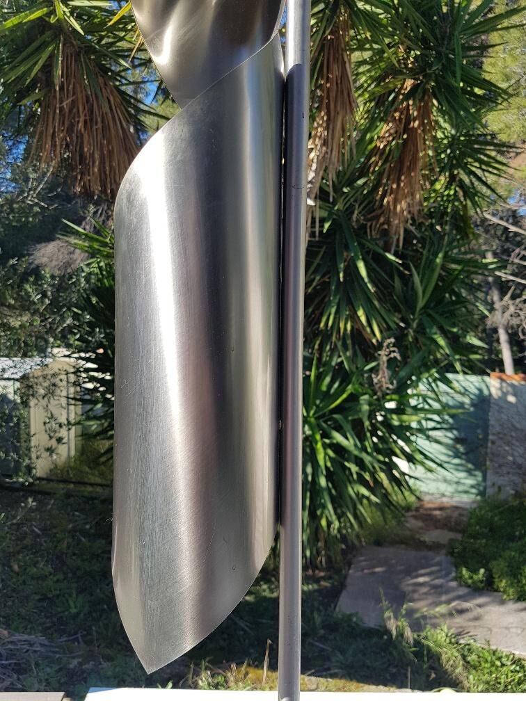 70s design stainless lamp