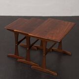 Kai Kristiansen rosewood nesting tables for Vildbjerg Möbelfabrik, Denmark 1960s