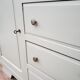 Commode asymétrique vintage vert lichen