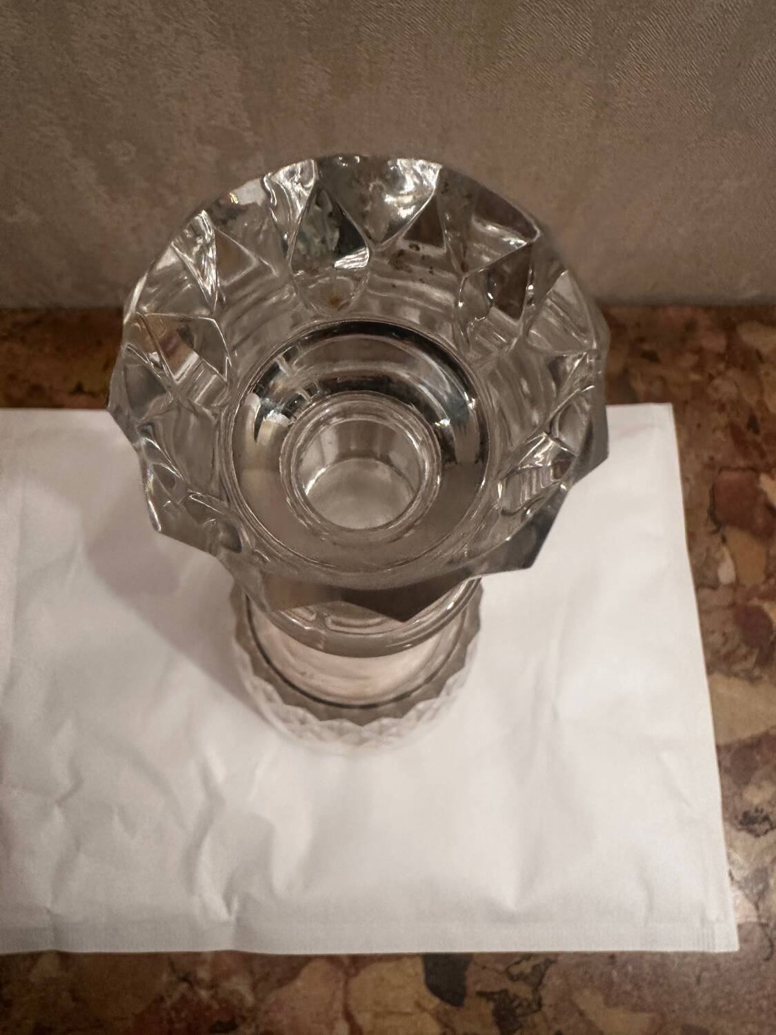 Baccarat Crystal Wine Carafe Model Carcassonne stamped