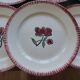 6 assiettes plates vintage de Badonviller 200825
