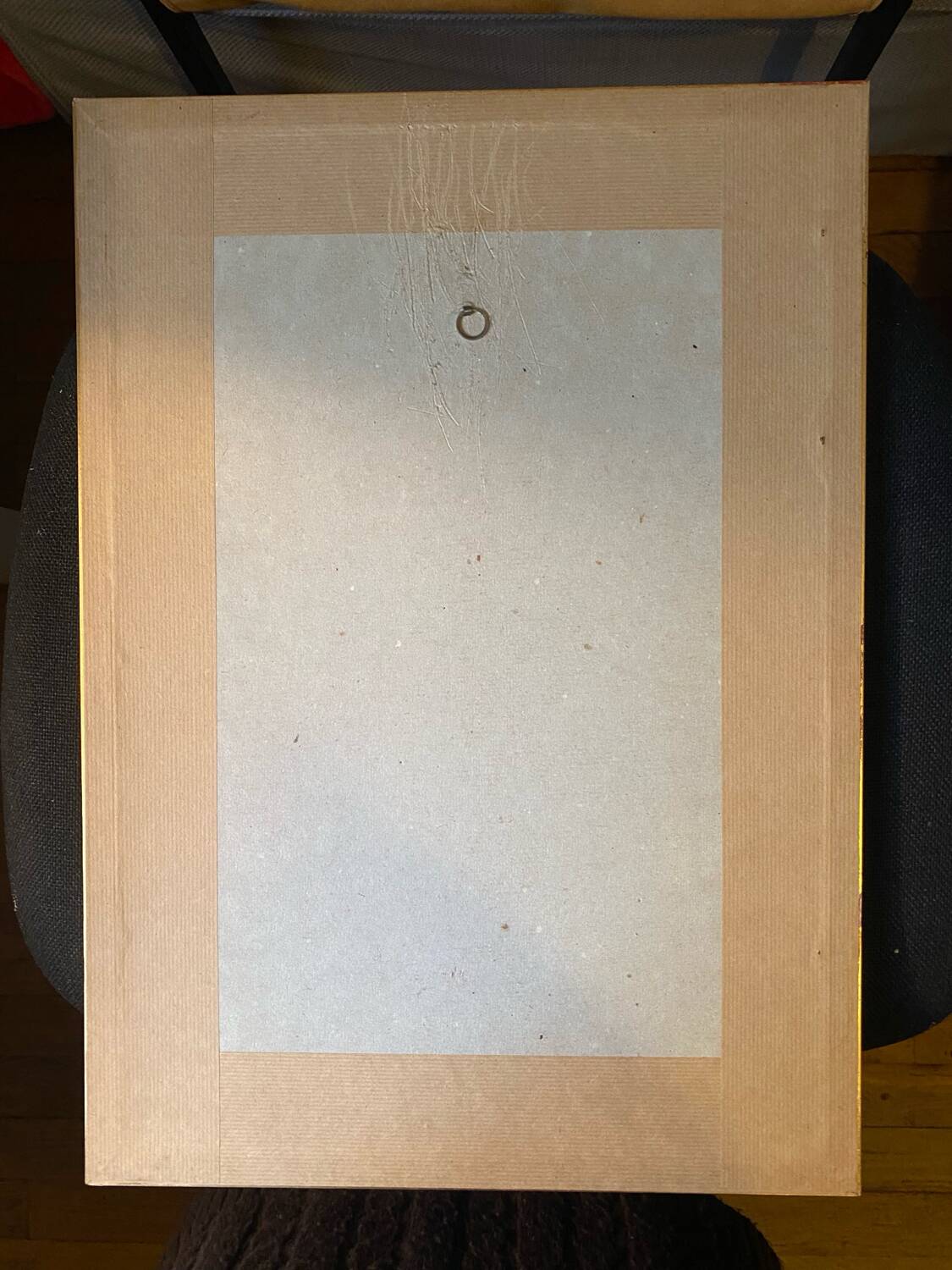 Painting "Winter" by Émile Lassalle, gilded frame