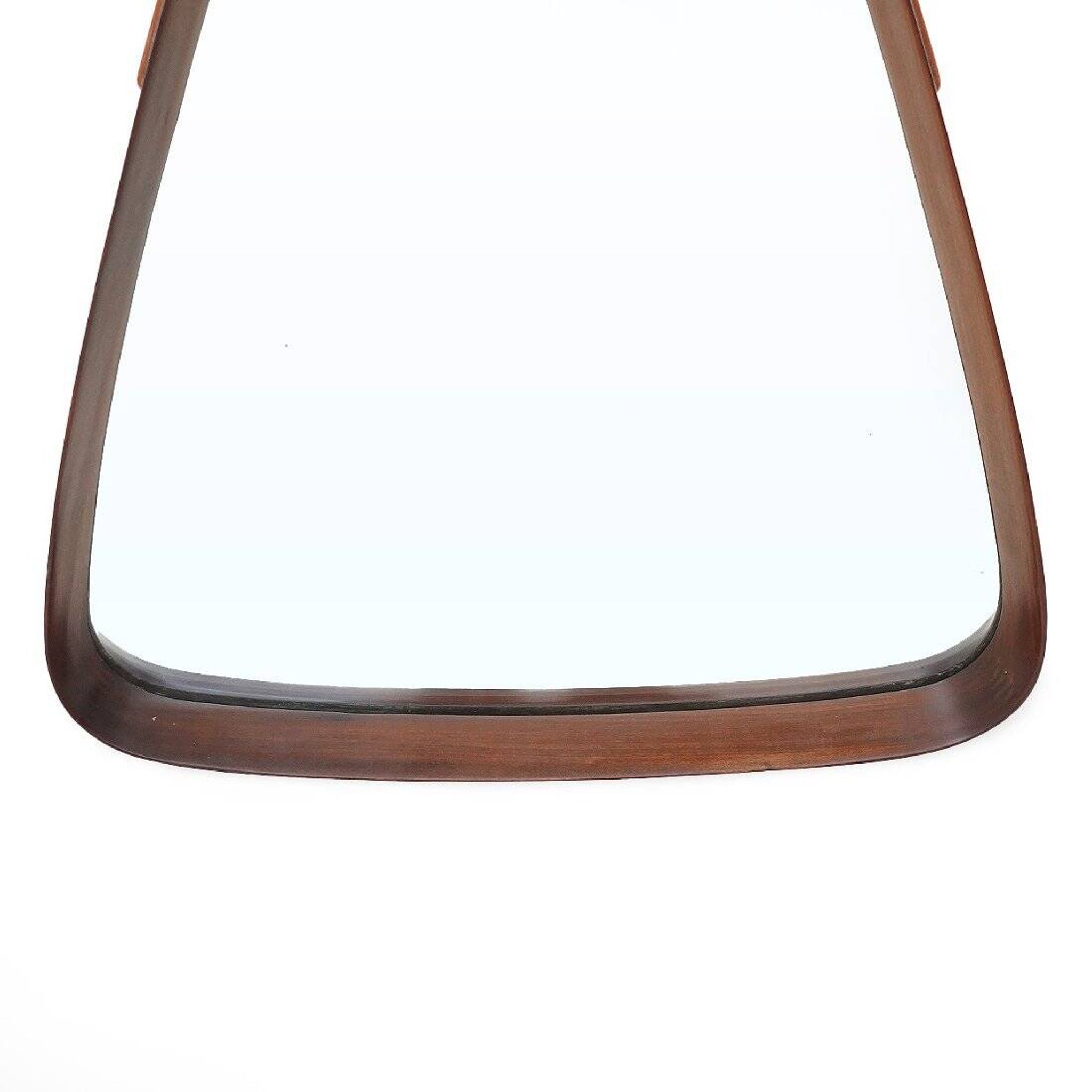 Vintage mirror with a teak frame, 1960s.