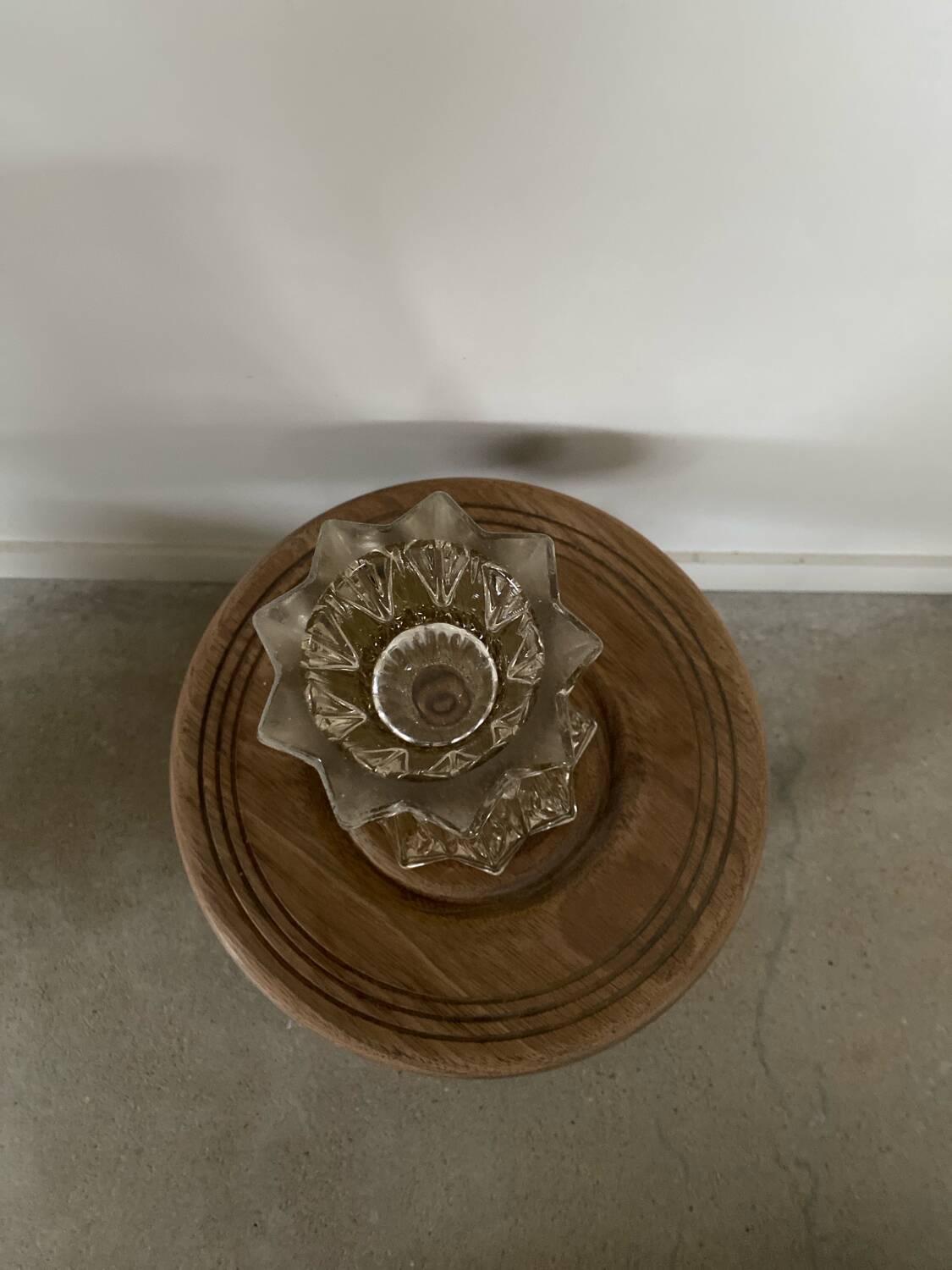 Vase en Verre moule années 50