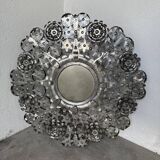 Vintage Mexican metal large mirror