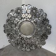 Miroir mexicain vintage en métal