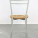 Vintage italian straw and metal chair