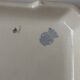 Vintage old trivet Badonviller blue graphic pattern