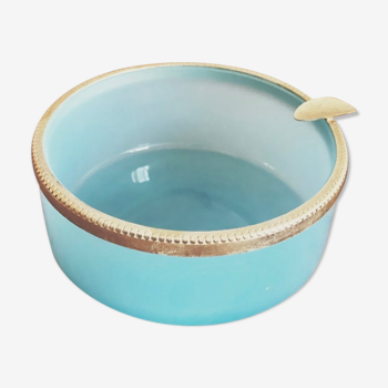 Blue and gold ashtray