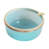 Blue and gold ashtray