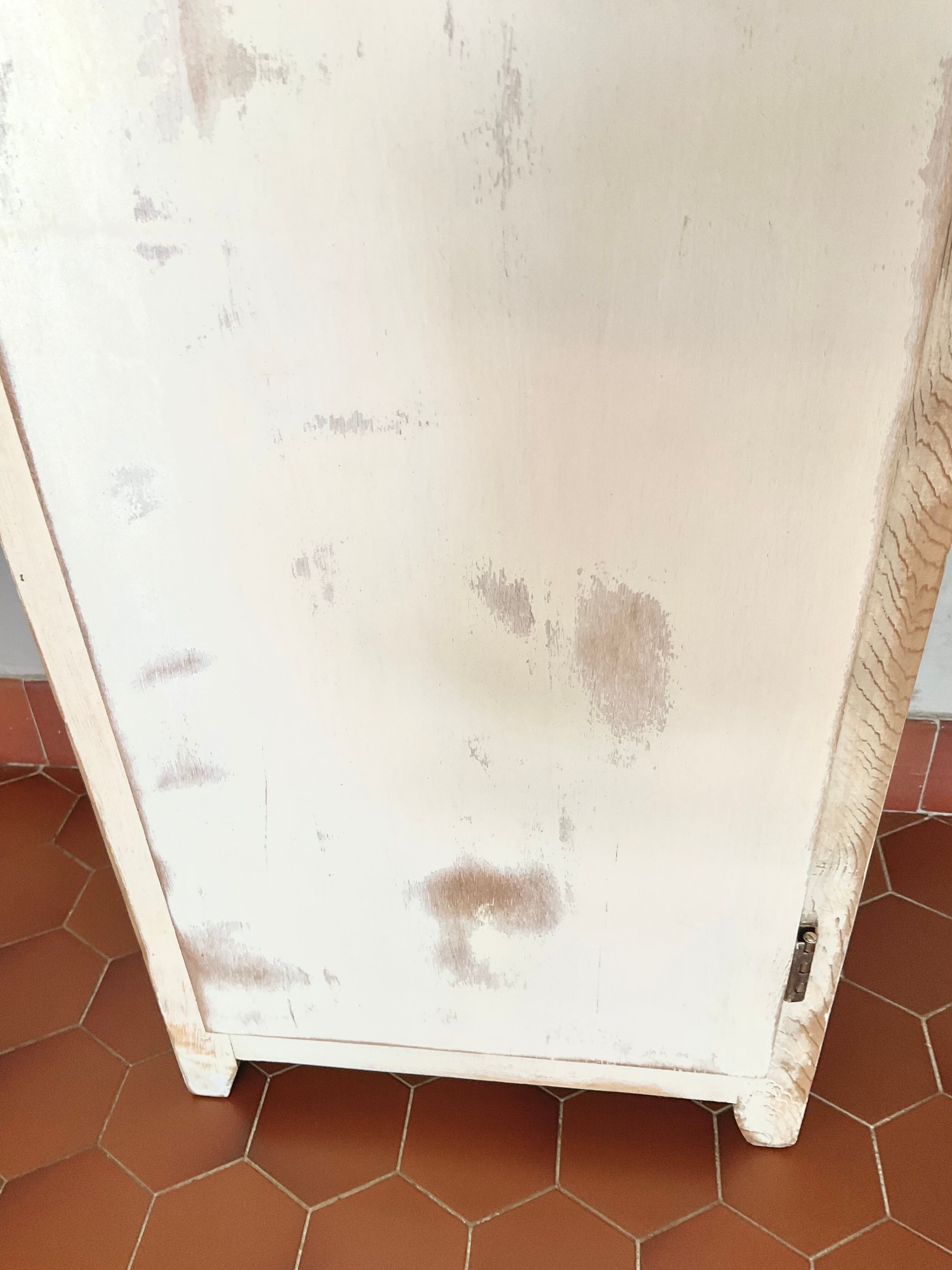 Patinated vintage column furniture