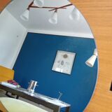 wall mirror on golden oak from the 60s 70x60cm