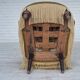 1950s, Danish armchair, furniture velour, ash wood legs.