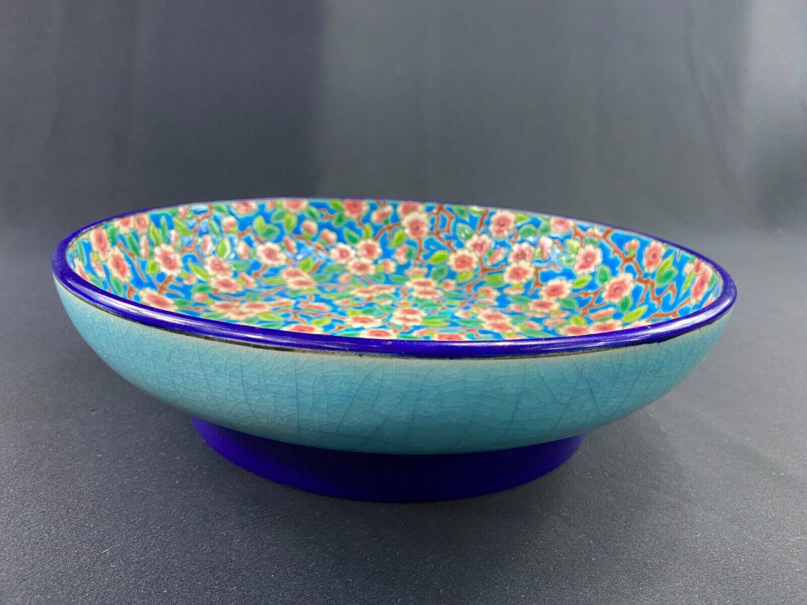 Longwy earthenware hollow salad bowl