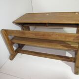 Light oak school desk
