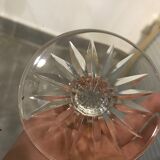 4 glasses of Lorraine crystal wine