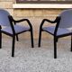 Suite de 4 fauteuils italiens vintage des années 80