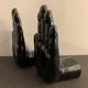 Pair of black ceramic hand book greenhouse, 1970, Netherlands