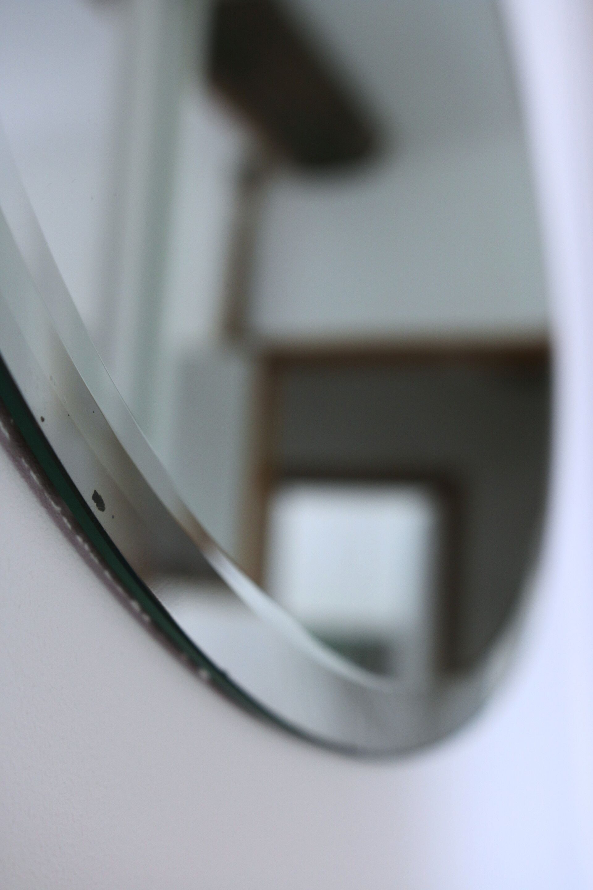 Mmiroir ovale biseauté vintage