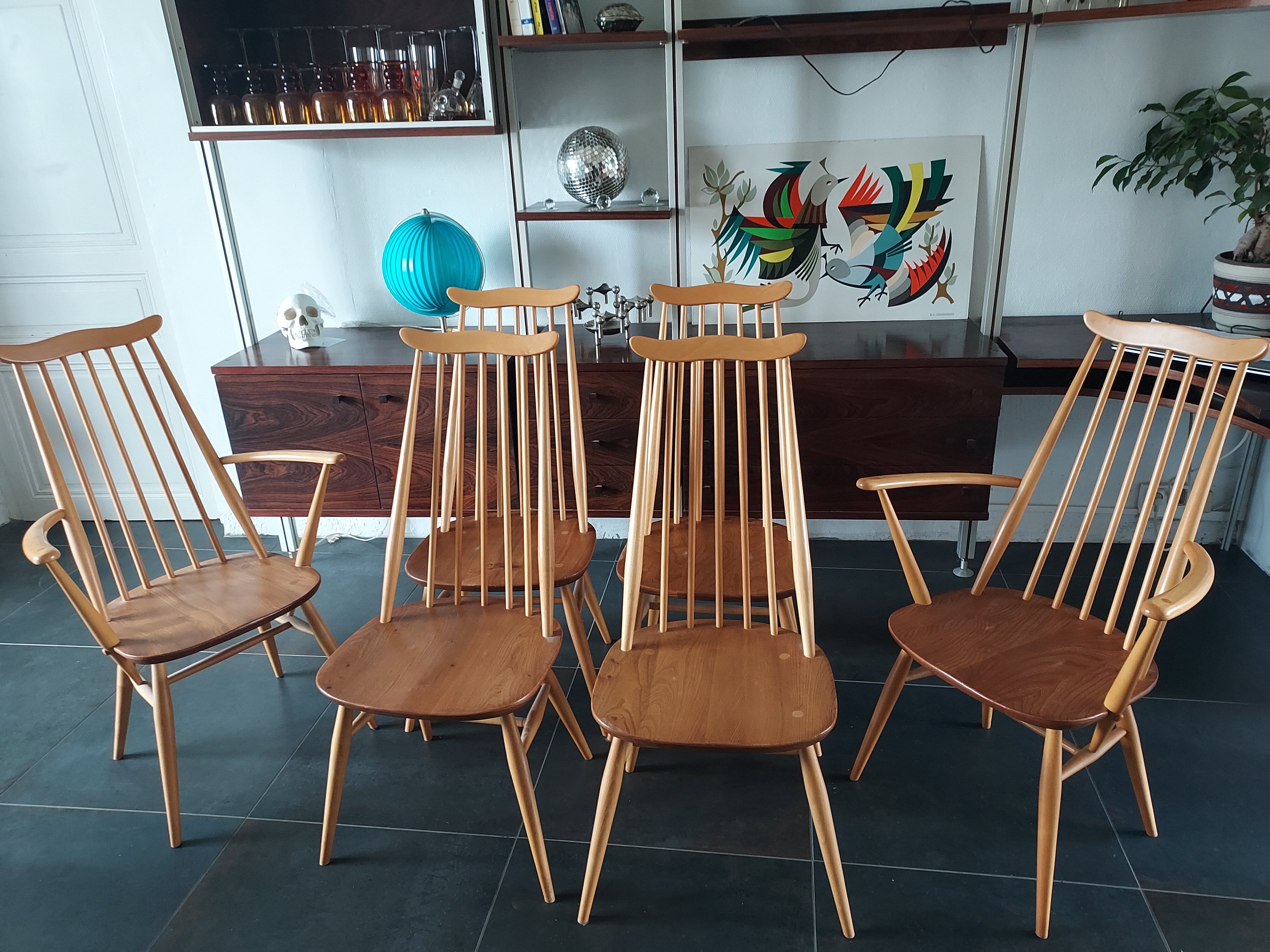 Ercol Goldsmith chairs and armchairs