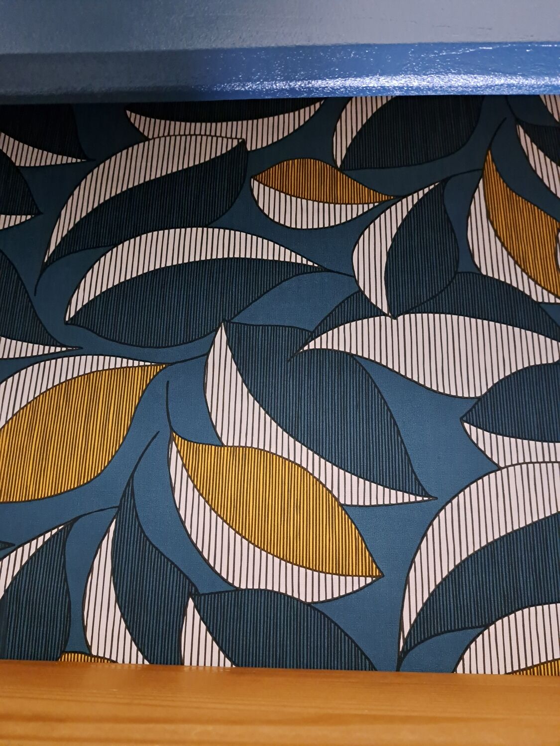 Scandinavian blue chest of drawer