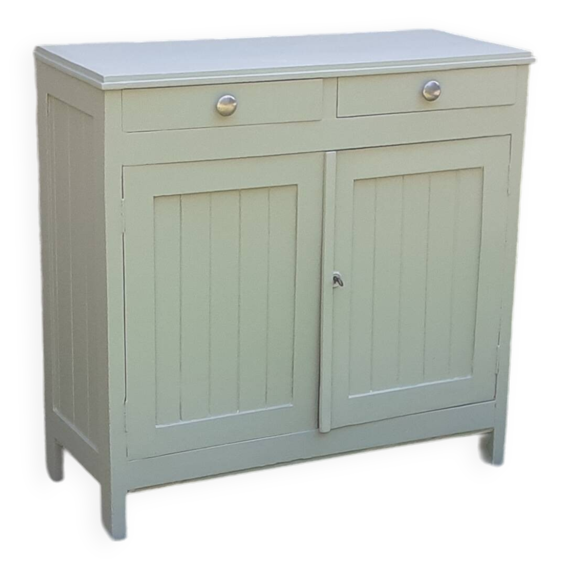 Parisian sideboard 2 doors 2 drawers Luxembourg green