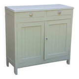 Parisian sideboard 2 doors 2 drawers Luxembourg green