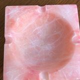 Pink marble ashtray