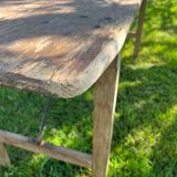 Table ancienne en bois pliante