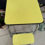 Yellow Formica step stool