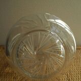 old pitcher carafe cut crystal art table vintage crystal pitcher