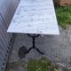 Table café bistro marble stone