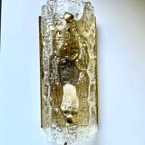 Glass & Brass wall sconces design by Carl Fagerlund for Orrefors /Lyfa