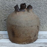 Glazed clay oil jar - ancient pottery