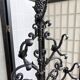 Art Nouveau cast iron coat rack