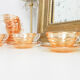 Gondolo coffee service in iridescent glass
