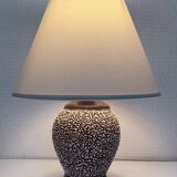 Art deco contorted ceramic lamp base in the Louis Dage Jean Besnard style from the 1930s