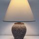 Pied de lampe céramique crispée art déco dans le style Louis Dage Jean Besnard années 30