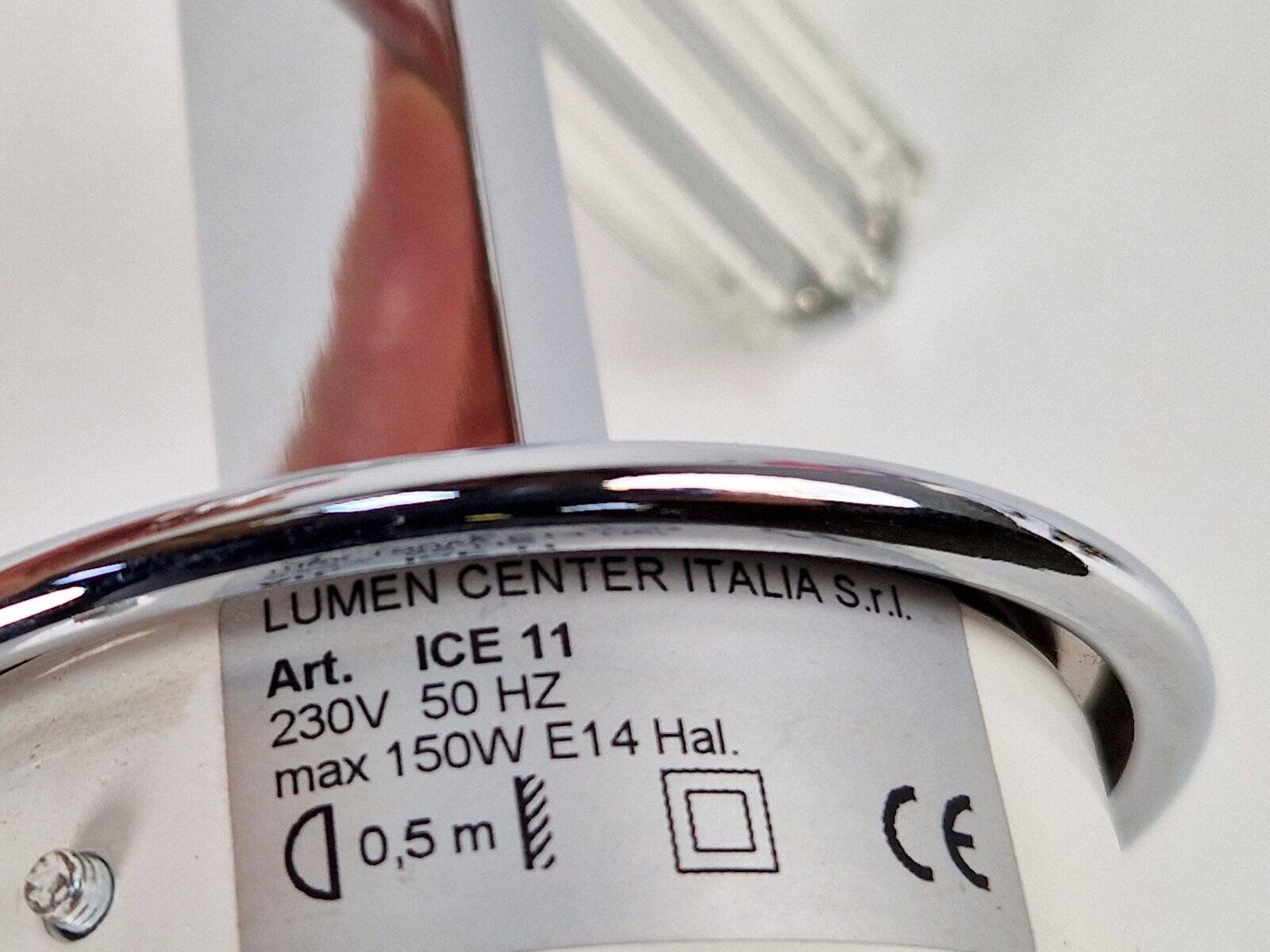 Ice 11 Wall Lamp by Elio Giudici for Lumen Center, 1980s