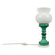 1970s Czechoslovak malachite-style table lamp